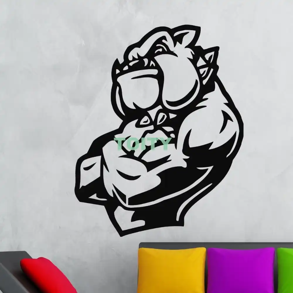 Kartun Wall Stiker Vinyl Decal Berotot Anjing Hewan Hewan Kartun Wall Stiker Vinyl Decal Berotot Anjing Hewan Hewan