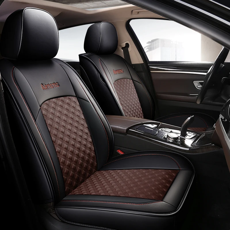 

New leather Universal auto car seat covers for Fiat All Models Ottimo 500 Panda Punto Linea Sedici Viaggio Bravo Freemont stlye