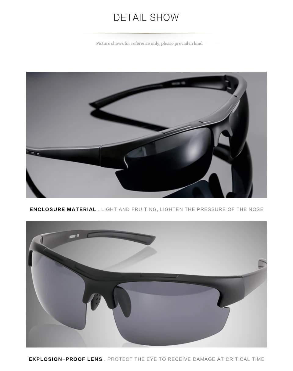 Eedoon спортивные солнцезащитные очки, поляризованные линзы, УФ-защита, черная оправа из поликарбоната, солнцезащитные очки, фирменный дизайн для мужчин, для вождения на открытом воздухе, XQ502