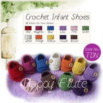 

HappyFlute shoes, crochet baby shoes, hand made shoes,TDN