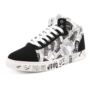 

Plus Size 47 Casual Shoes For Men and Women Hip Hop Street Walking Shoes 2019 Autumn Comfortable Outdoor Shoe Colorful Printing