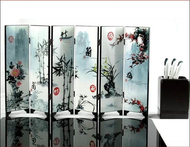 

Chinese wind characteristics folding screens Creative Desktop DecorationPF002