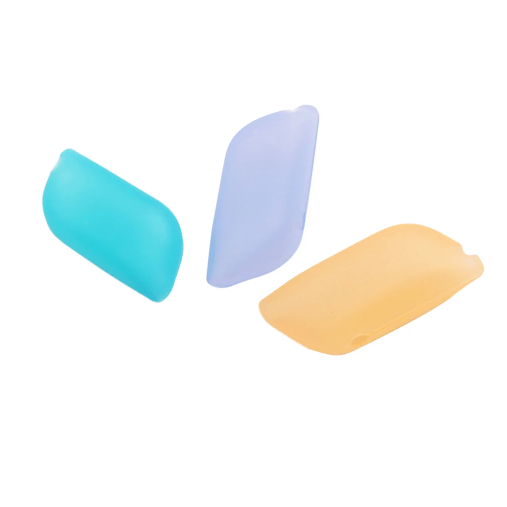 New Arrival 3pcs Silicone Toothbrush Head Case Covers for Outdoor Sports Home Use Travel Outdoor Tools 
