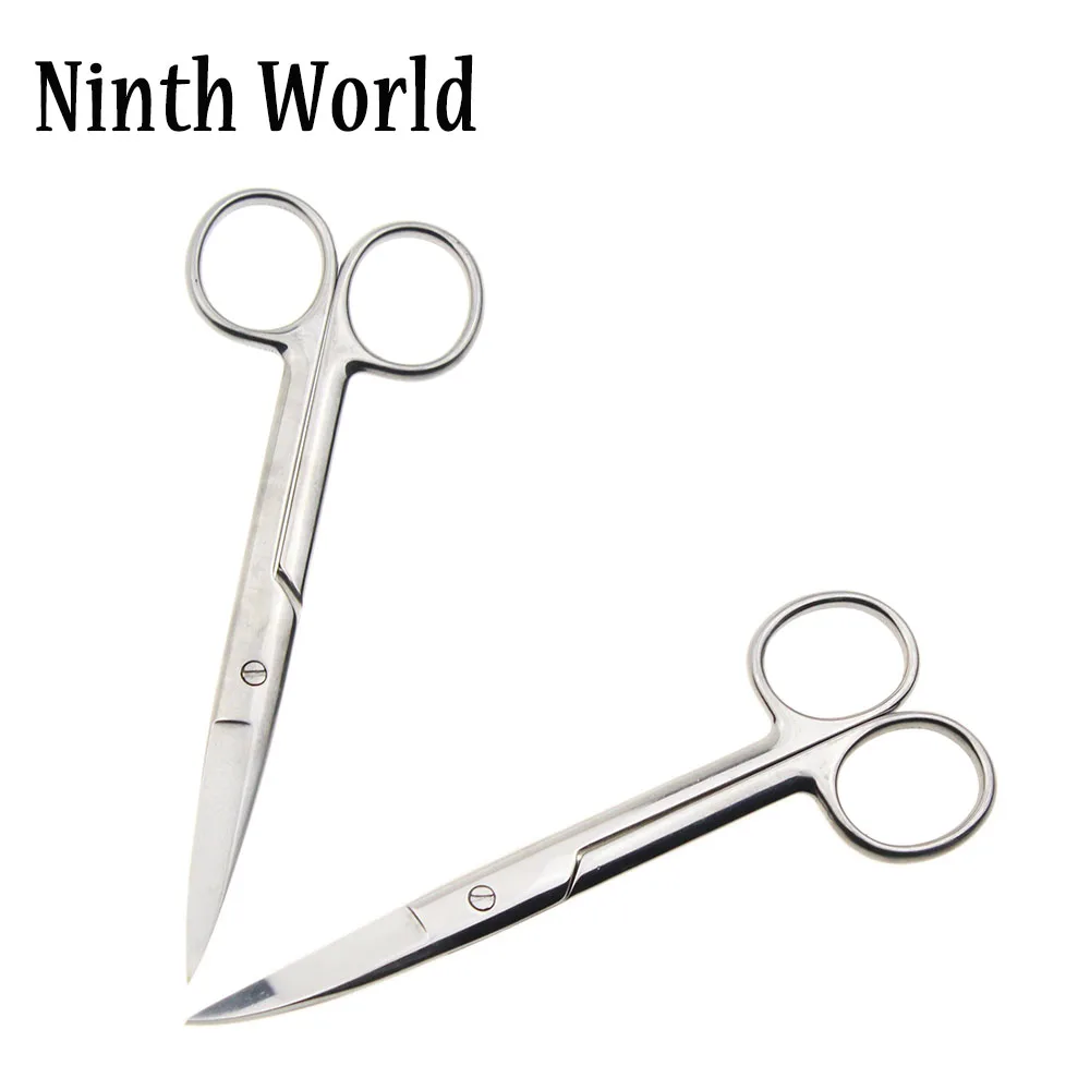 Хирургические ножницы из нержавеющей стали с прямым изгибом 14 см|household scissors|scissors