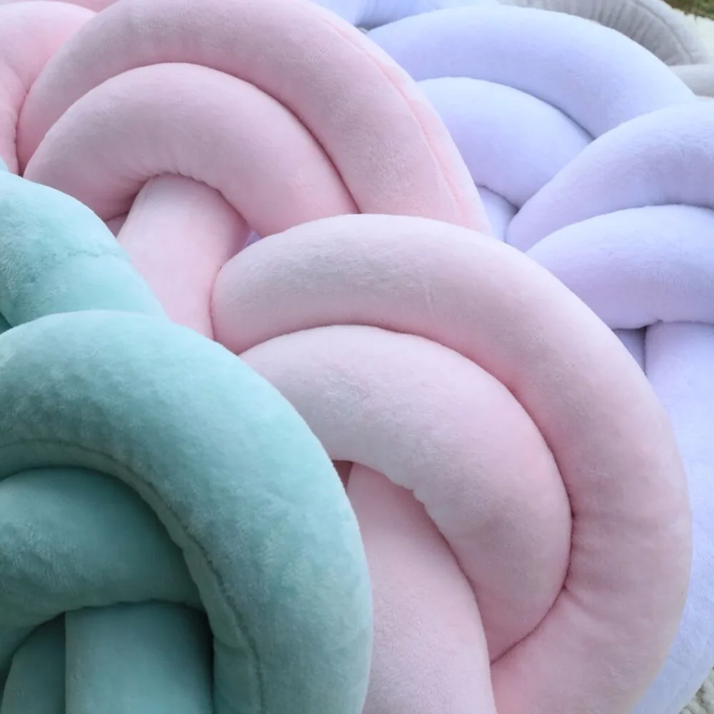 INS ручная работа подушка с узлом шаровая Подушка европейский стиль детские