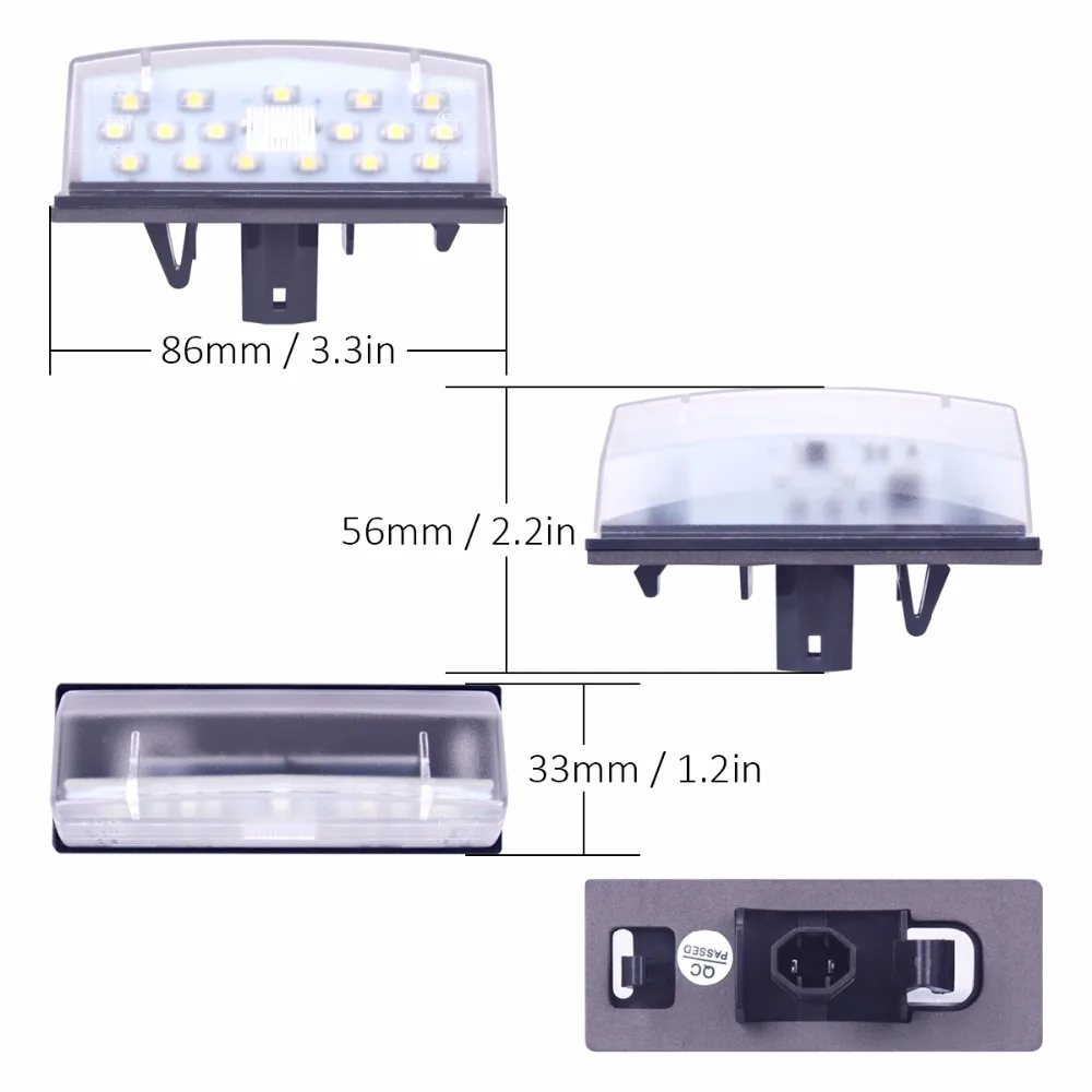 2 шт. автомобиля светодиодный номерной знак света 12 V для Prius Venza матрица Lexus CT200H задний багажник Предупреждение свет аксессуары
