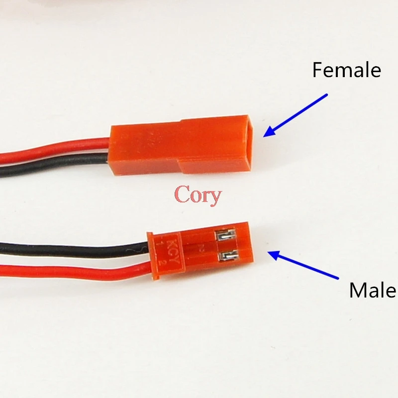 

10 Pairs 100/150/200/250/400mm JST 2P Connector Plug Cable Male+Female for RC Battery CZYC