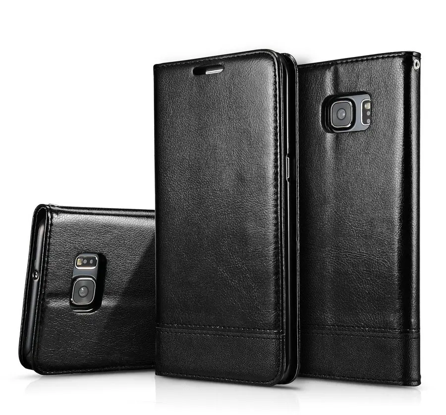 Для samsung Galaxy S6 S7 Edeg случае Роскошный кошелек кожаный флип чехол телефона Капа Coque