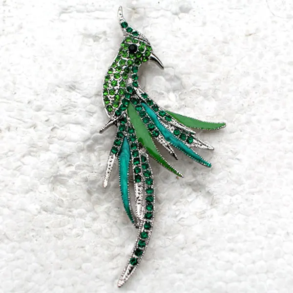 

Fashion Rhinestone Enamel Bird Pin brooches C075 M