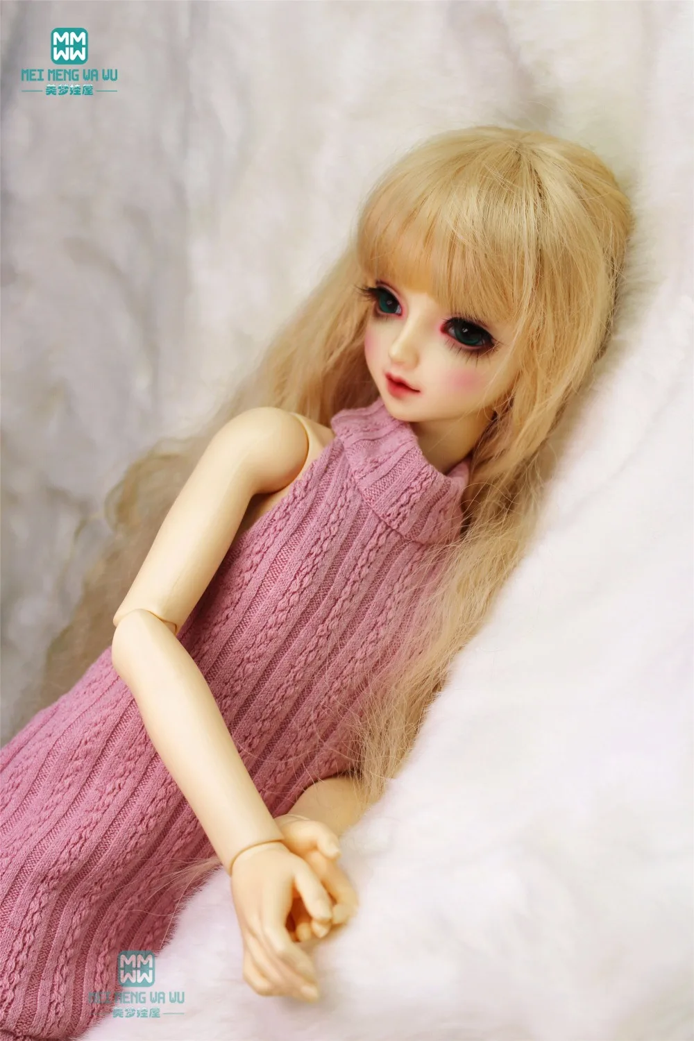 BJD Кукла Одежда для 58-60 см 1/3 bjd SD10 SD13 DD кукла черный шерстяной жилет кружевные трусики