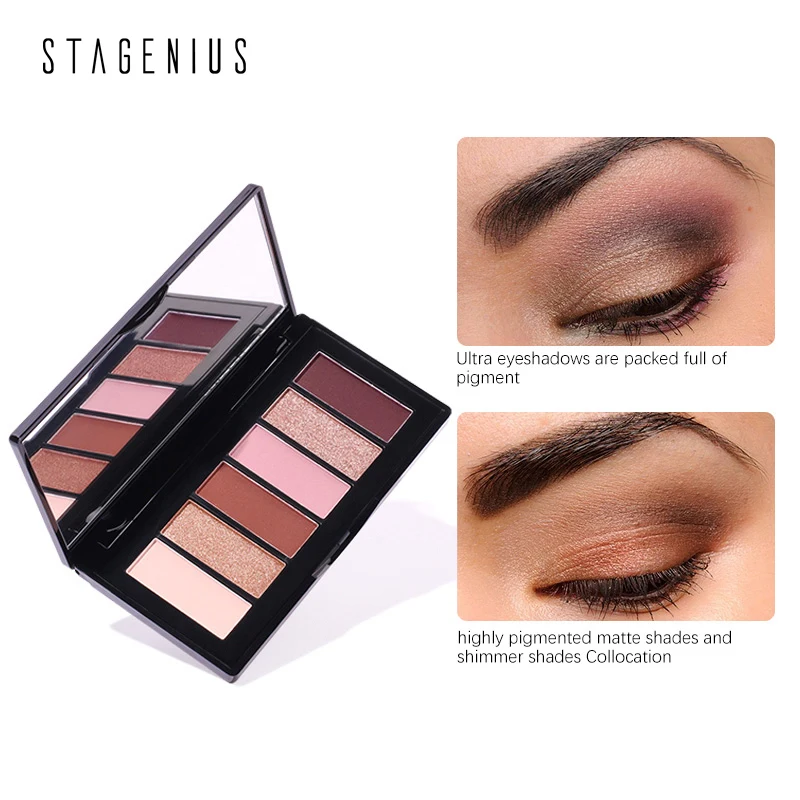 

Waterproof 6 Colors Eye Shadow Palette Eyeshadow Makeup Natural Matte Eyeshadow Professional Make Up Cosmetic Long Lasting Hot