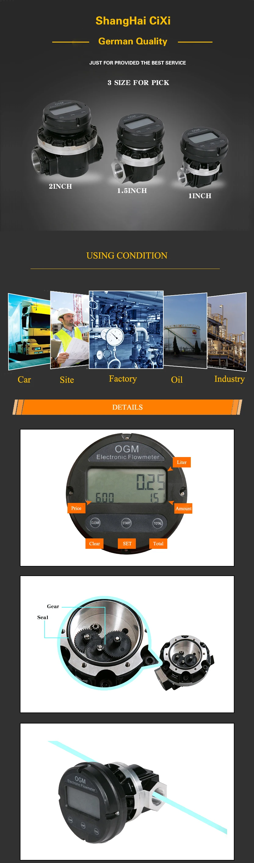OGM Oval Gear Flow Meter 3