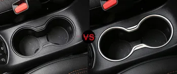 

Accessories Matte Interior Seat Water Cup Holder Frame Cover 1pcs Fit for Jeep Compass 2017 2018
