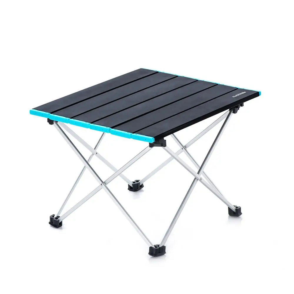 Naturehike портативный алюминиевый сплав Открытый Кемпинг складной обеденный стол природа поход Сверхлегкий стол для пикника для семейного отдыха - Цвет: Black