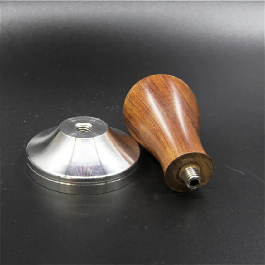 304Stainless Steel Red Sandalwood Handle Tamper 51/53/54/58/58.35mm Coffee Tamper Espresso Powder Coffee Accessories For Barista