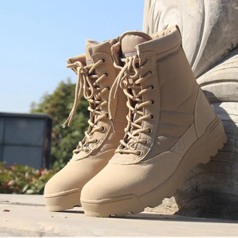 Мужские армейские ботинки для пустыни, военные тактические ботинки, мужские уличные водонепроницаемые походные ботинки, уличные тактические кожаные ботинки