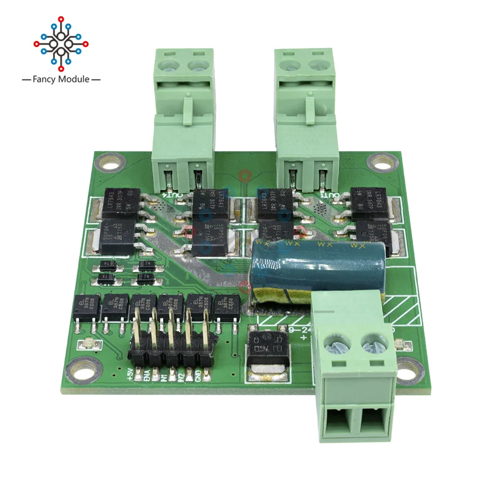 Двойной двигатель постоянного тока драйвер Модуль Хлеб доска H Мост L298 чипы управляемая логика DC 12-24 в 7 A 160 Вт