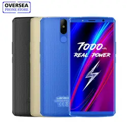 LEAGOO мощность 5 мобильный телефон 5,99 "FHD + 18:9 7000 мАч Оперативная память 6 ГБ Встроенная память 6 4G B 13MP двойной Камера Android 8,1 MT6763V Восьмиядерный 4G