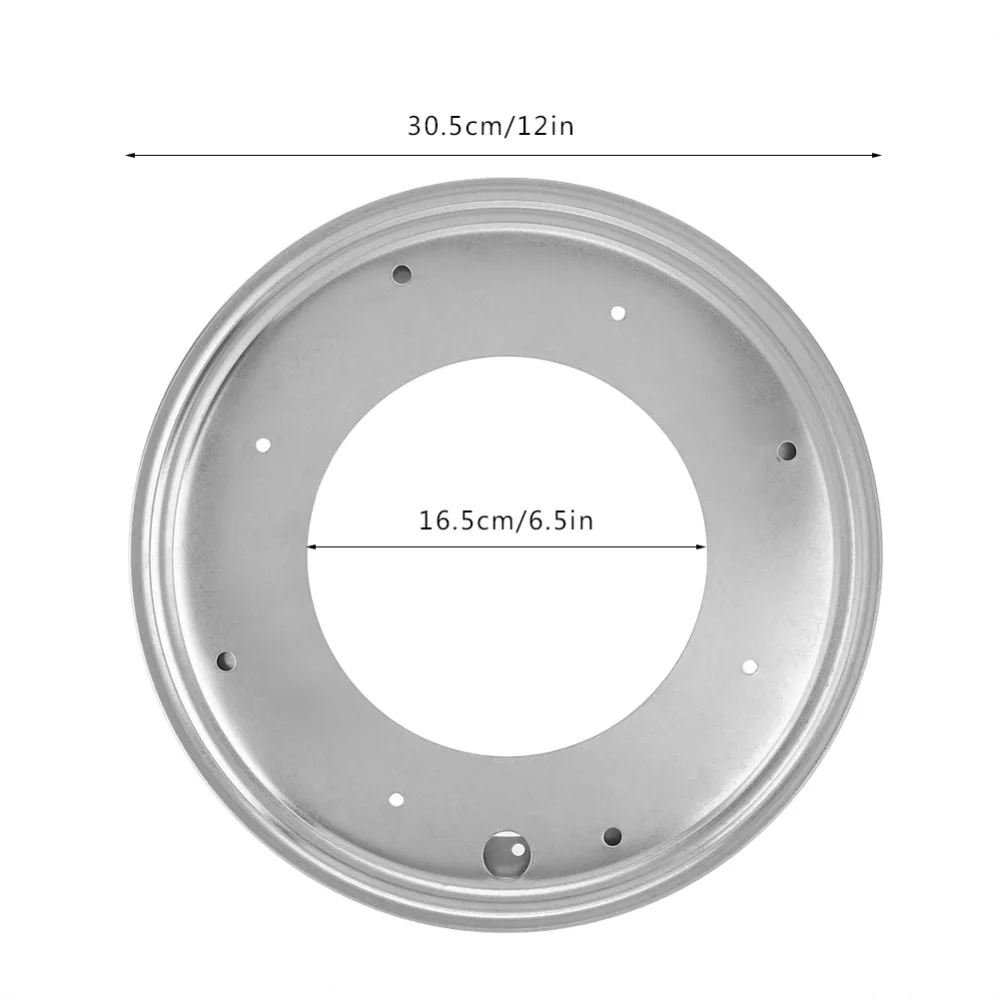 12 дюймовый круглый Форма оцинкованная проигрыватель с поворотом пластина Кухня& Дисплей столовая посуда
