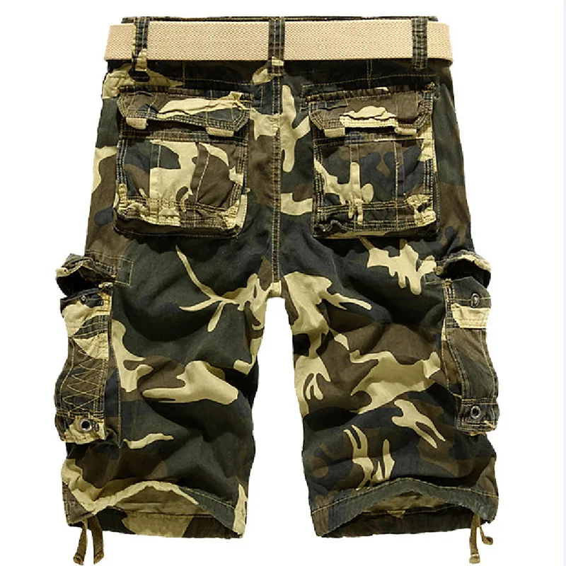Шорты карго мужские камуфляжные с множеством карманов|camouflage cargo shorts|cargo shortscamo shorts
