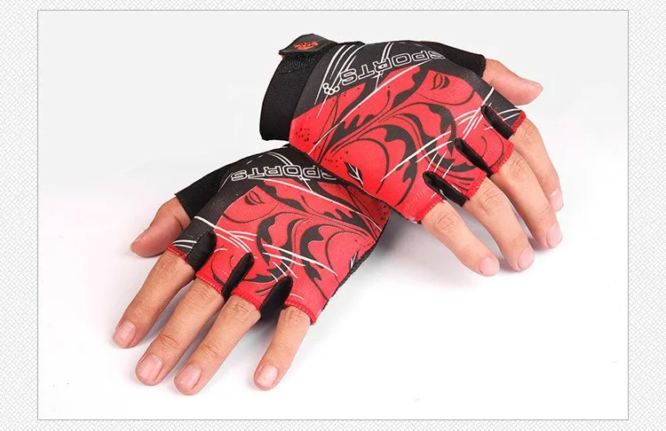 Для мужчин Для женщин 1 пара Спортивные перчатки Фитнес Упражнение тренажерный зал Прихватки для мангала Половина Finger Атлетические