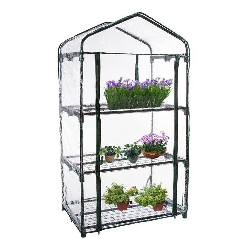 1 для теплицы, из ПК Мини Открытый Growhouse зеленый дом ПВХ крышка