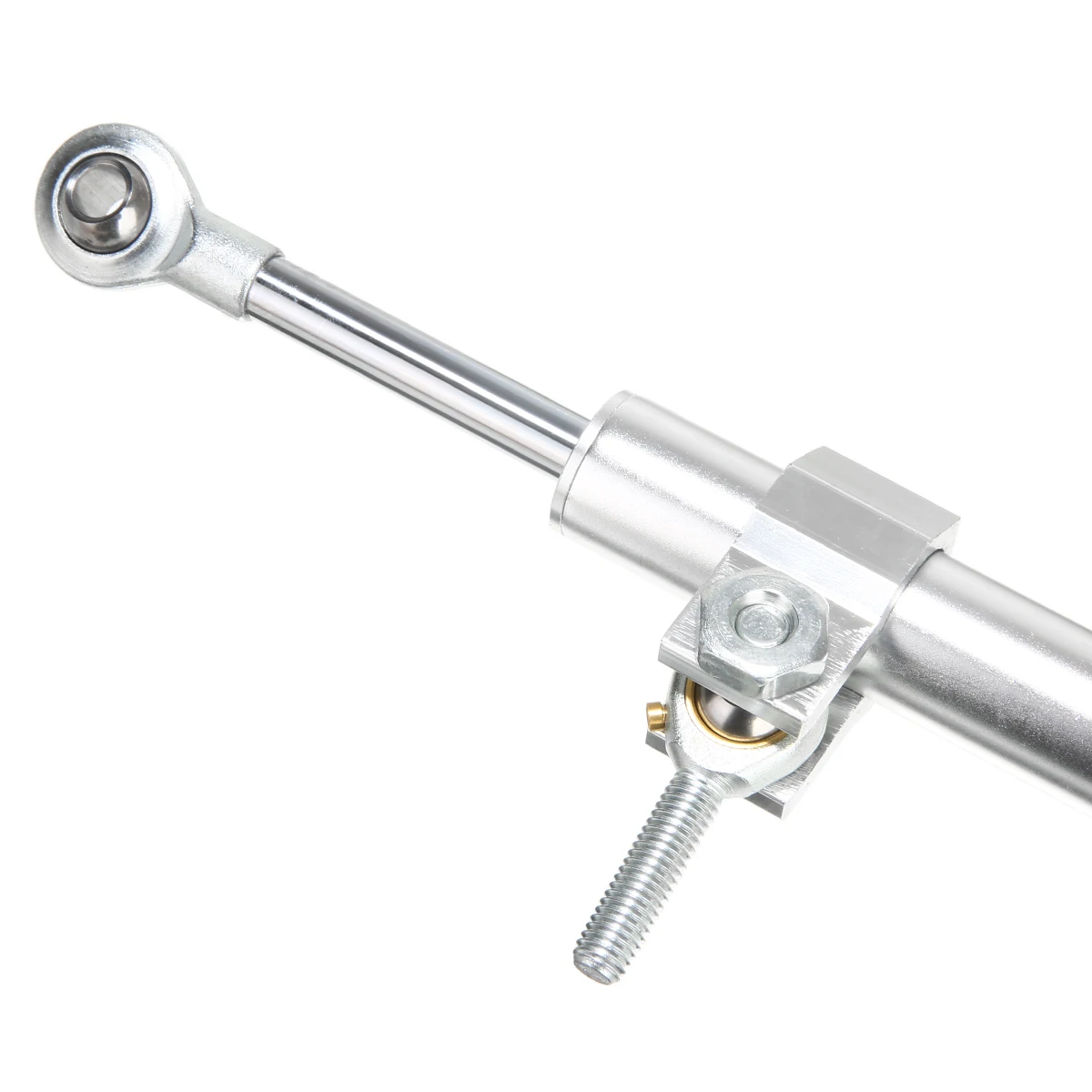 1PC 330mm Silver Universal Motorcycle Steering Damper Aluminum Fork Stabilizer High Quality Professional Moto Accessories