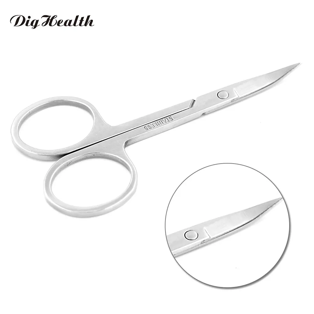 Trim eyebrows Cuticle Scissors / Shears Precision Scissor Curved Razor ...