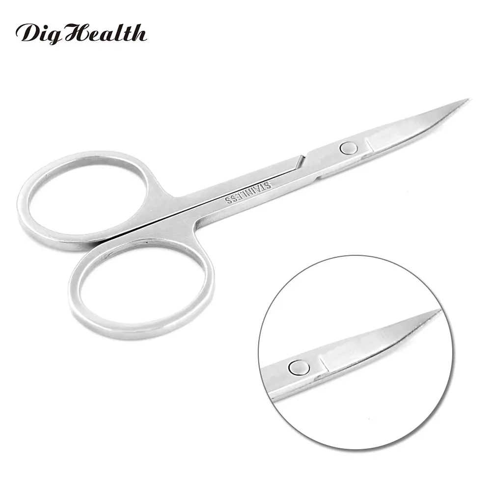 Trim eyebrows Cuticle Scissors / Shears Precision Scissor Curved Razor