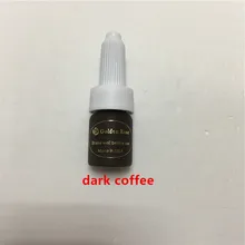 2 шт. темный кофе чернила татуировки перманентный макияж пигмент бодиарт 10 мл/бутылка пигмент