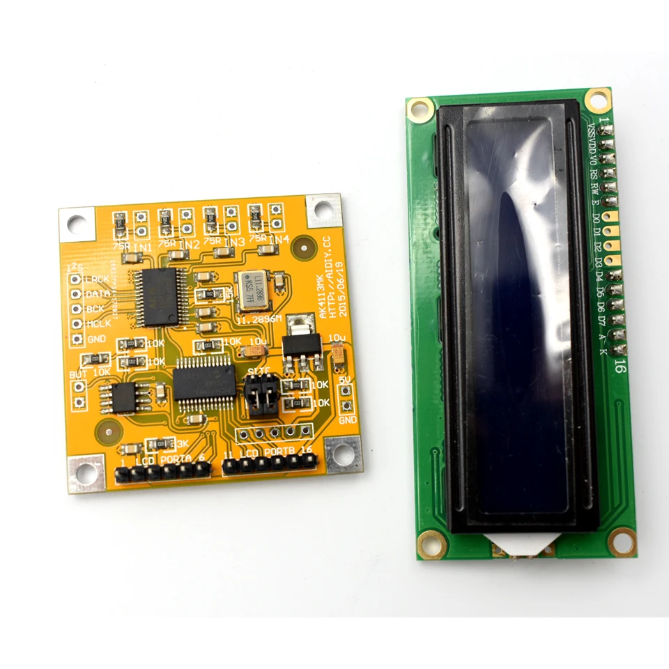 Lusya AK4113 цифровой приемник доска SPDIF I2S конвертер Softwear Управление+ ЖК-дисплей 5V DC F4-014