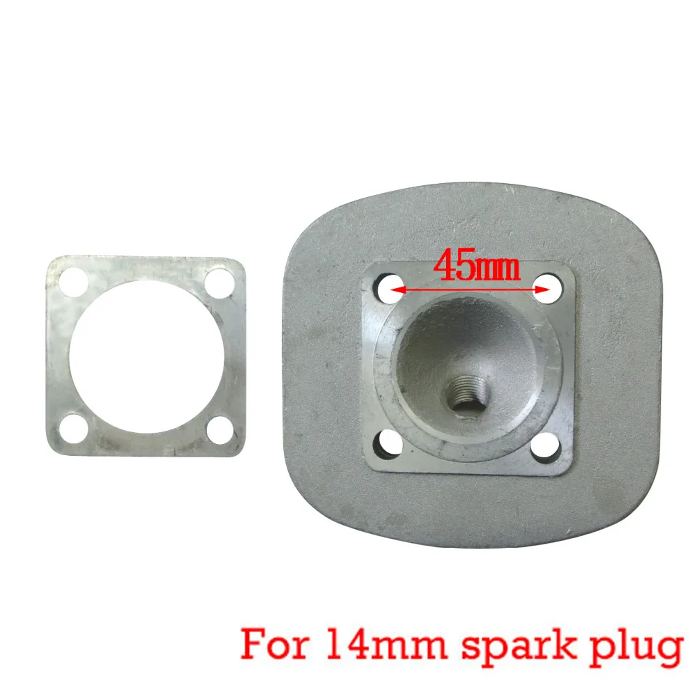 Газовая сковорода с одним цилиндром и Головка блока цилиндров& 4 xbolts& свечи зажигания для 80cc моторизованный велосипед