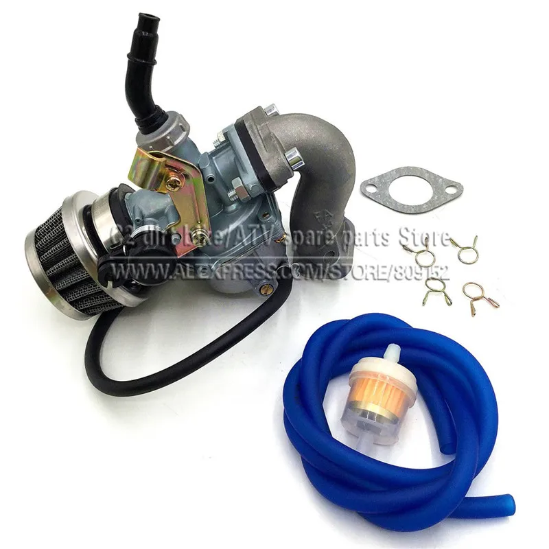 

Cable Choke Carburetor PZ19 19mm PZ22 22mm With fuel hose air filter oil filter mainfold For Motorcycle ATV PitBike Go Kart Carb
