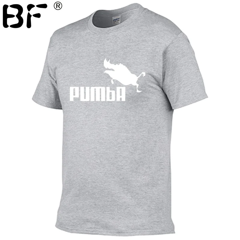PUMBA(Пумба) Для мужчин футболка мужская, с коротким рукавом хлопчатобумажные Топы крутая футболка летний Трикотажный костюм футболка