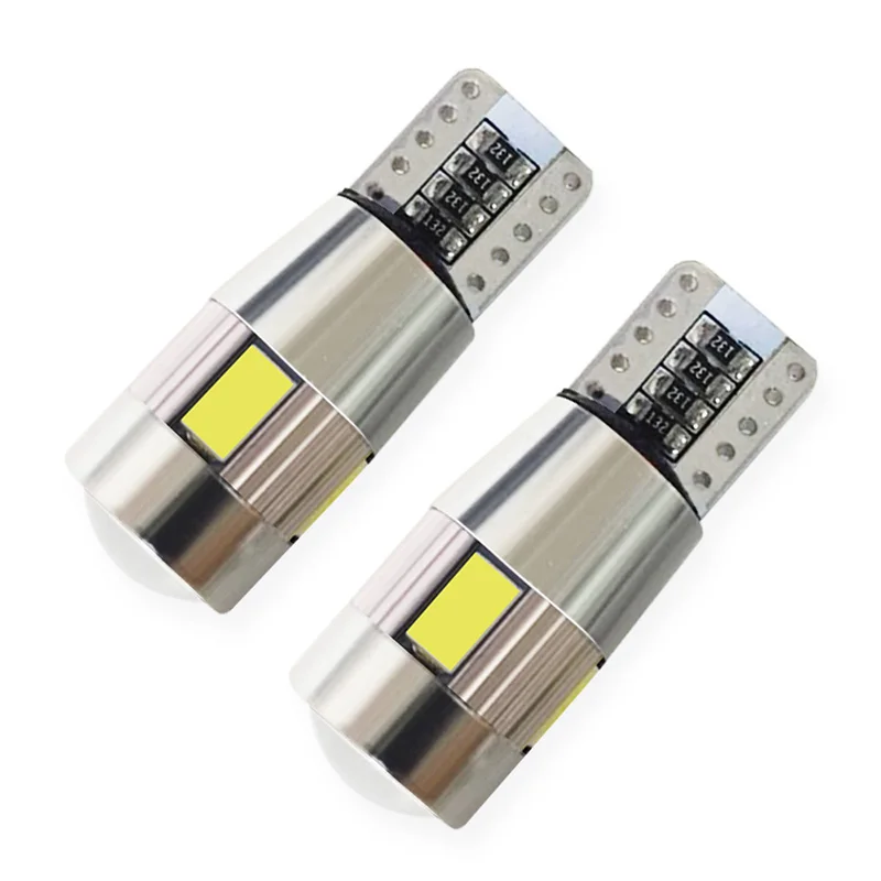 

T10 W5W canbus no error 6 SMD 5630 5730 LED Lights Wedge Bulb High power led car parking Fog Lamp auto clearance lights 12V