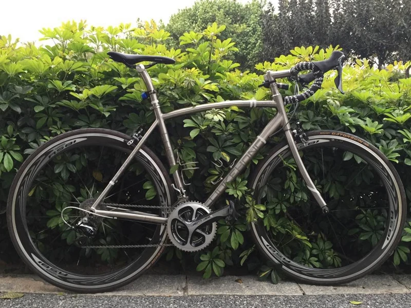 

titanium road bike frame700C with inner line routing