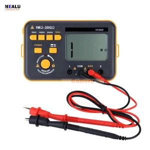 500V 1000V 2500V Digital Insulation Resistance Tester Megger Megohm Testing Meter LCD Display