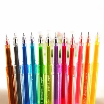 

Candy colors Color diamond pen 0.35 mm Color needle gel pen 12pcs