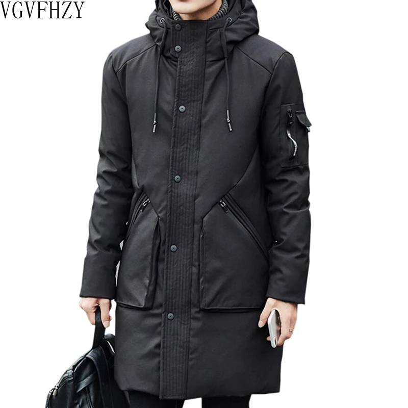 

2018 NEW Men's 90% White Duck Thick Down Jackets Winter Warmed Hooded Snow Parkas Male fashion Brand Clothing Outerwear LY1177