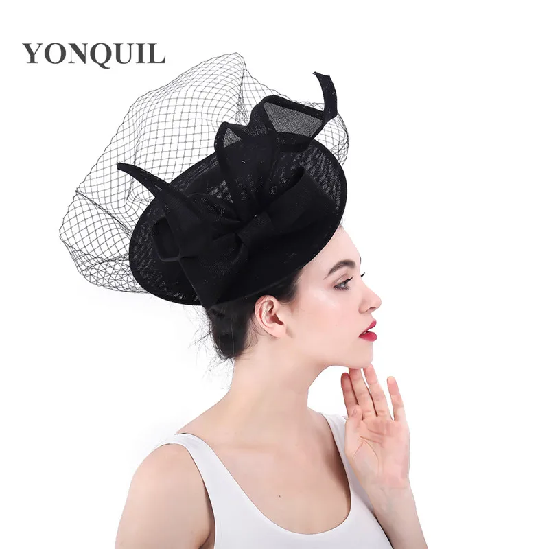 fascinateurs-en-maille-pour-femmes-gros-chapeaux-nœud-a-cheveux-pince-a-cheveux-pour-soiree-derby-cocktail-piece-de-sauna