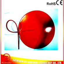 Силиконовый резиновый 3d принтер нагреватель 120 в 450 Вт диаметр 310*1,5 мм клейкий 1 сторона 100 к термистор 500 мм свинцовый провод XD-H-D-1277