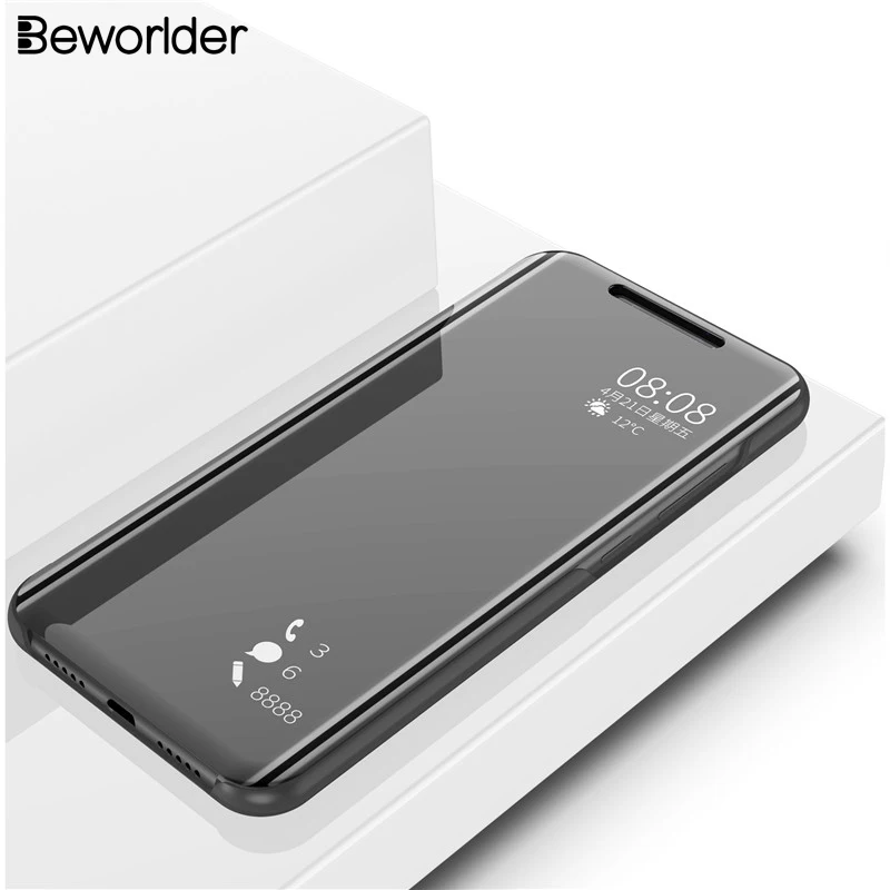 Beworlder для Xiaomi mi 8 SE чехол Pro из искусственной кожи Пластик rror Чехол Флип книжка
