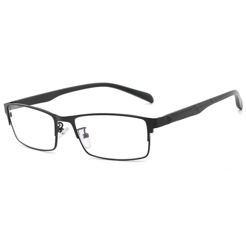 HDCRAFTER, мужские очки, оправа, оптические квадратные очки, прозрачные линзы, очки для чтения, черная оправа, очки унисекс - Цвет оправы: black
