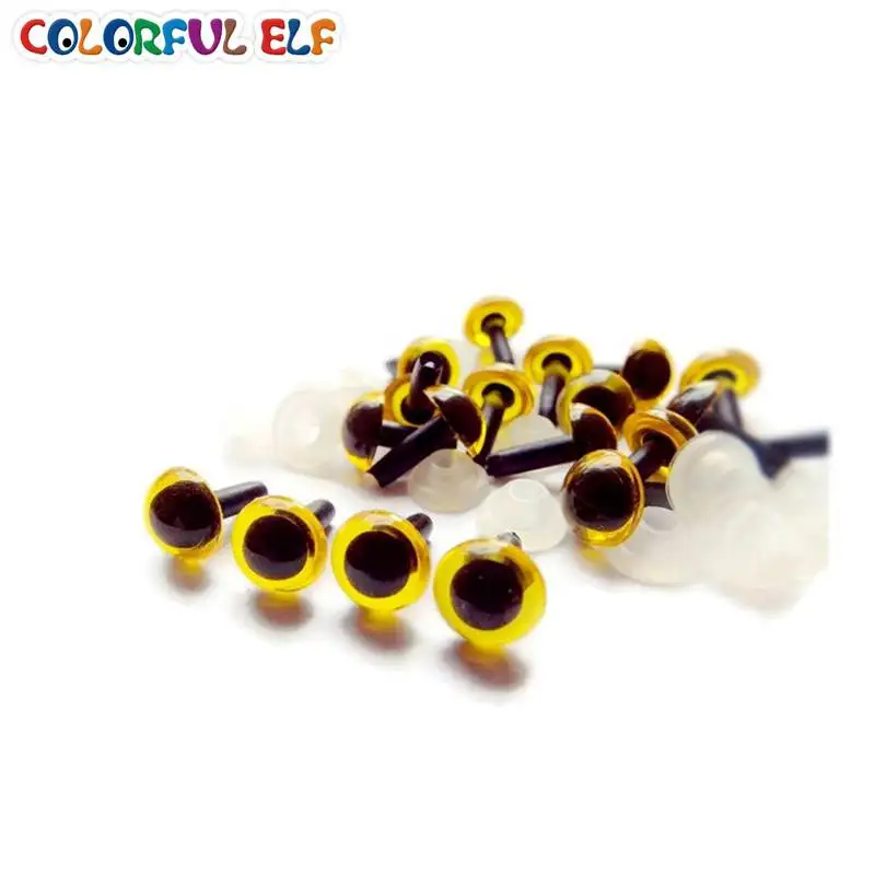 7.5mm Colorful Plastic Eyes For stuffed animals doll 100pcs/lot free