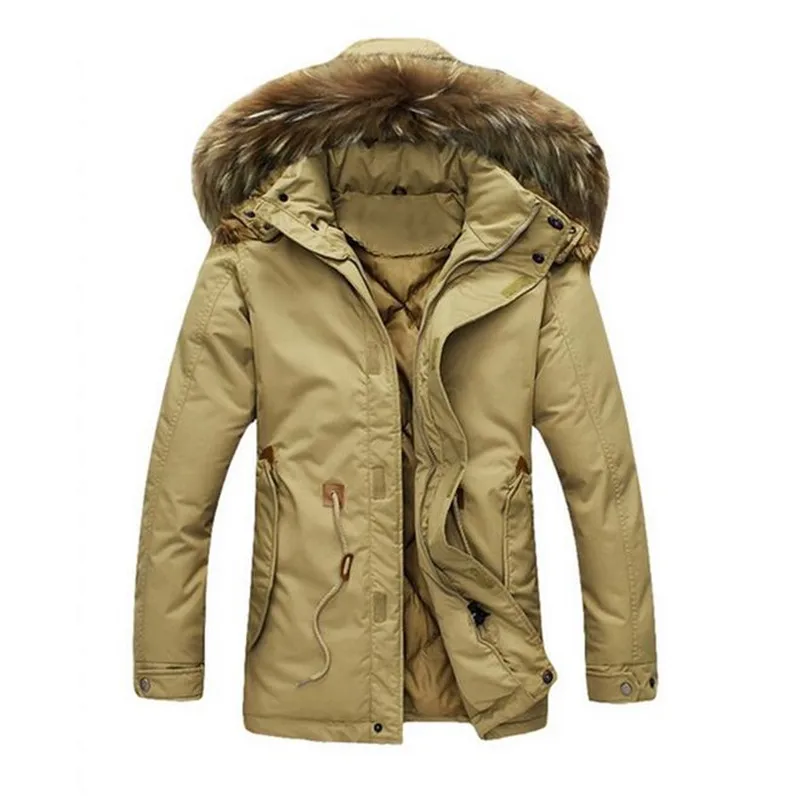 S 4XL 2016 stylish men thickening of warm winter long cotton padded clothes Male fashion slim