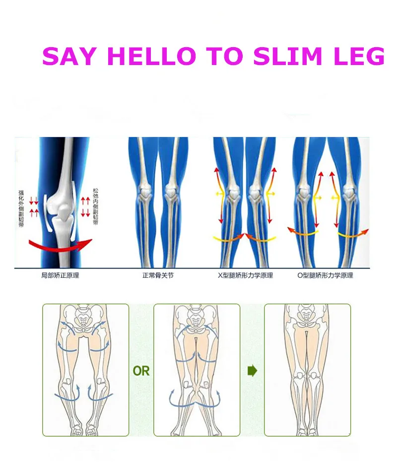 Корректирующий Пояс для коррекции ног, коррекция осанки, коррекция осанки, очаровательный длинный пояс для ног, свободный размер для взрослых и детей