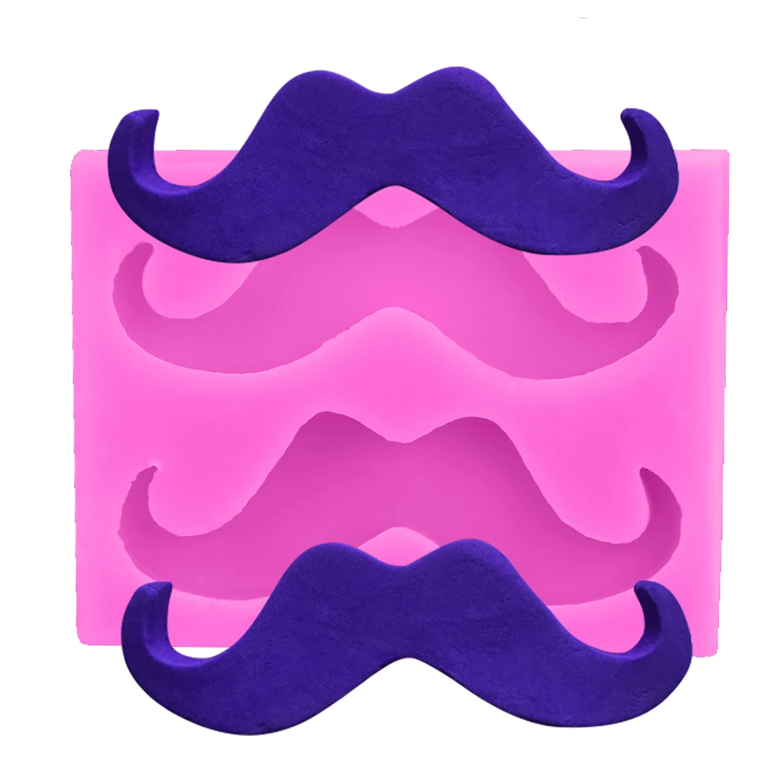 

1PC Mini Cartoon Beard Shape Fondant Mould 3D Mustache Silicone Mold Christmas Cake Decoration Tools Soap