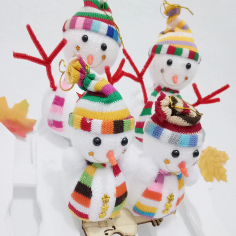 Высокое качество подарок Рождественская Кукла-снеговик дерево подвесное украшение 715 см украшения для рождественской вечеринки