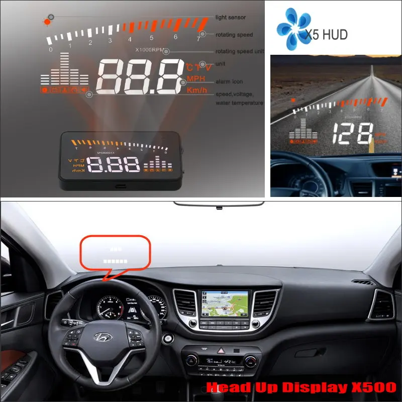 Автомобильный проектор на лобовое стекло для Hyundai IX35/Tucson 2011 2019|head up|head headwindshield