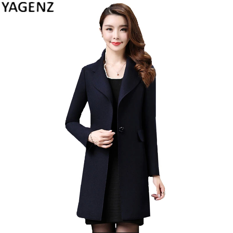 Winter Coat Women Elegant Long Overcoat Woolen Jacket 2017